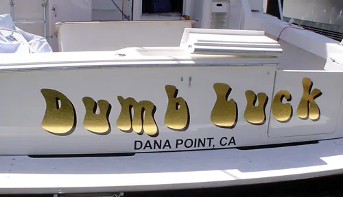 Personalized Boat Vinyl lettering & Graphics Costa Mesa