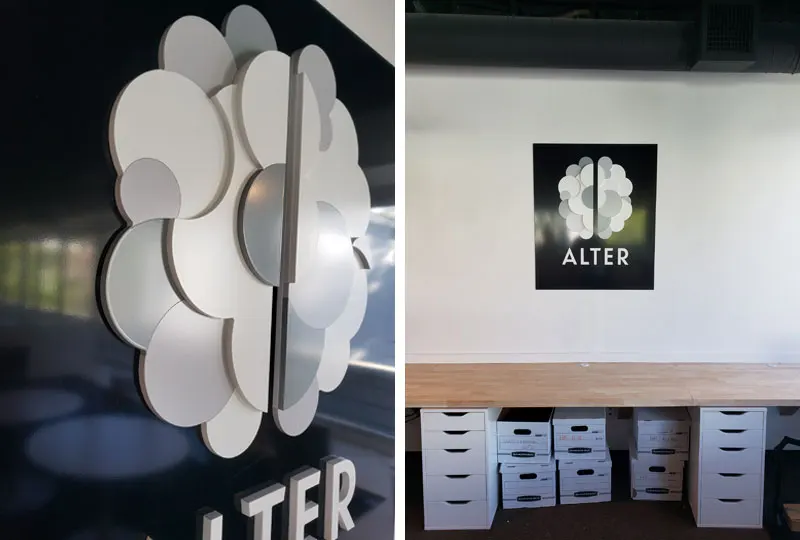 Alter Health New Office 3 Dimensional Company Logo