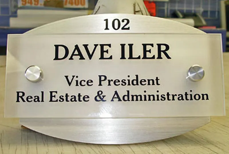 Dave Iler Door Name Sign