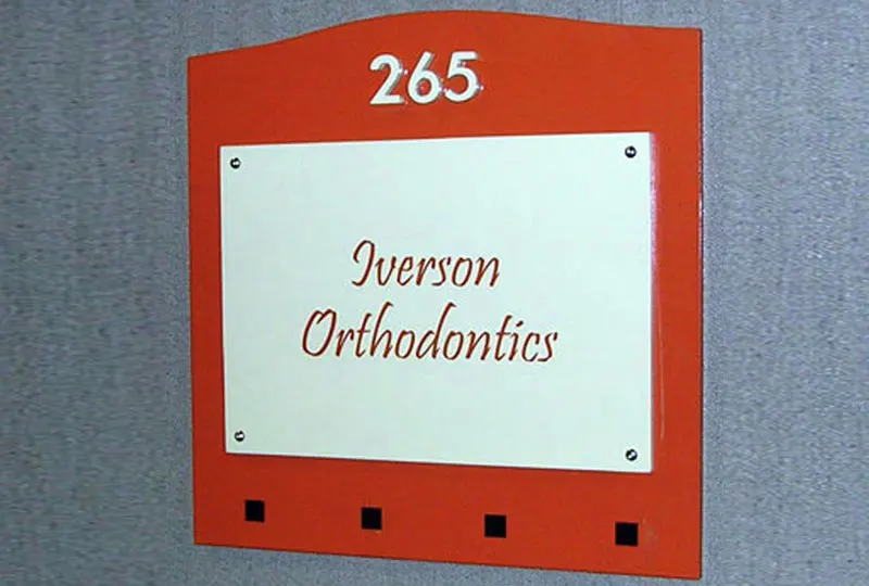 Iverson Orthodontics Door Sign