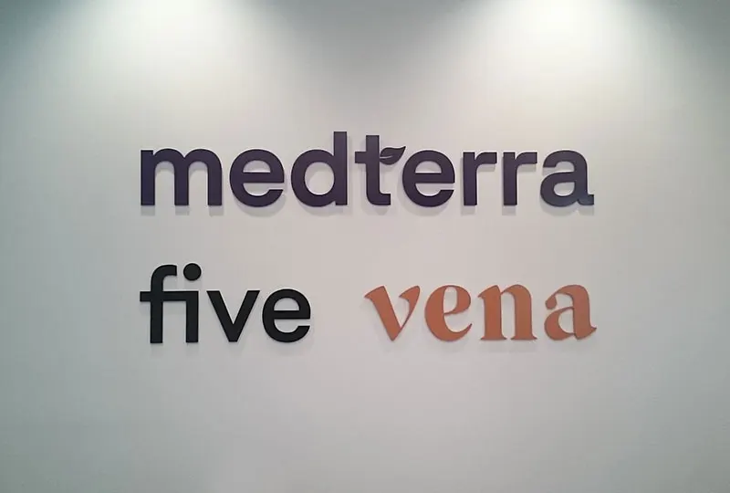 Medterra's New Office Interior Sign in Irvine, CA