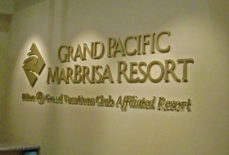 Grand Pacific Resort Lobby Sign