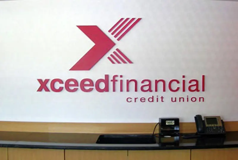 Xceed Credit Union Lobby Sign