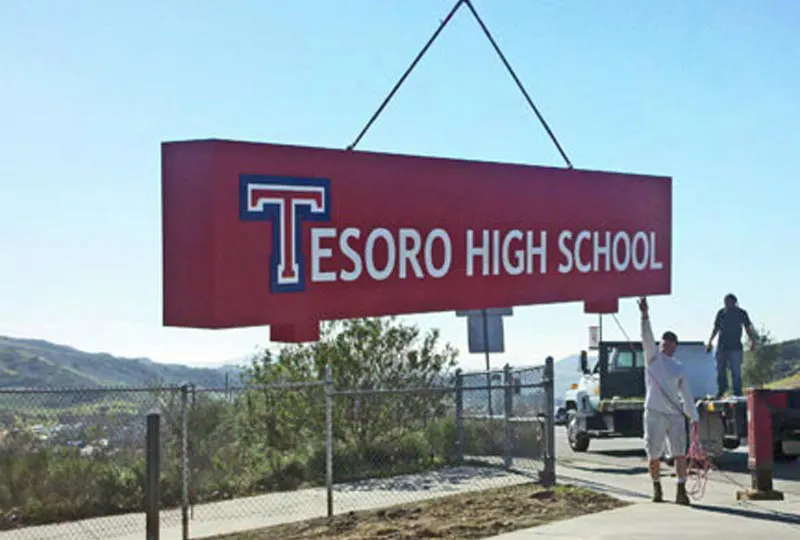 Tesoro High School Sign