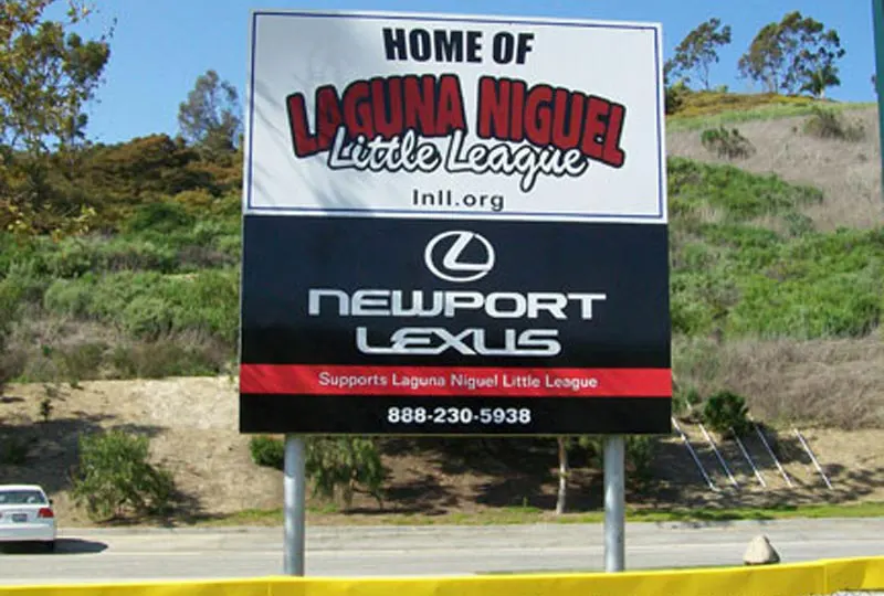 Laguna Niguel Little League Sign Post