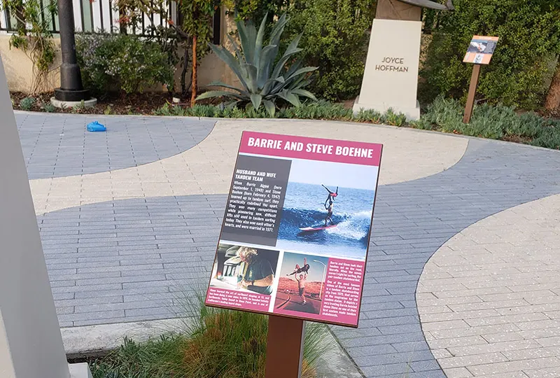 Panel & Post Sign for New Statue at Waterman’s Plaza