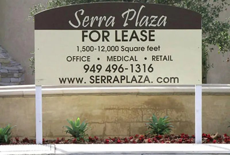 Serra Plaza Panel Sign