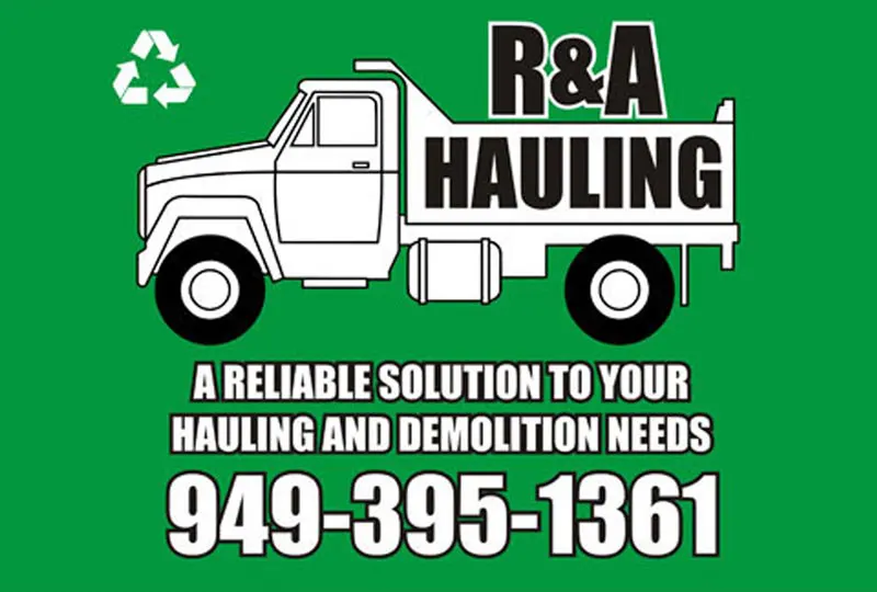 R&A Hauling Magnetic Sign
