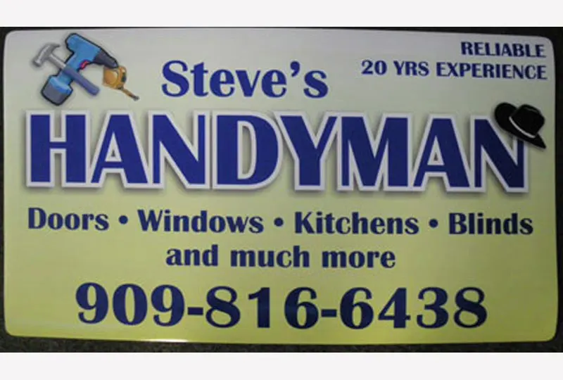 Steve's Handyman Magnetic Sign