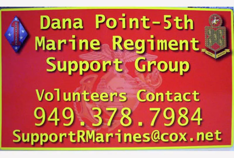 Marine Regiment Support Group Vehicle Sign