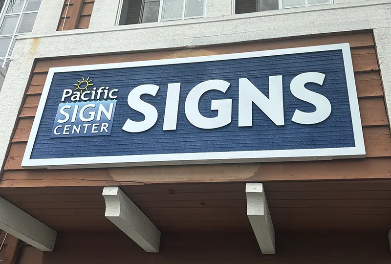 New Sign Made of HDU Material, Routed with Raised Border